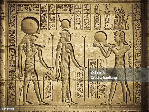 Egyptian Hieroglyph Stock Photo - Download Image Now - Egypt, Hieroglyphics, Pharaoh