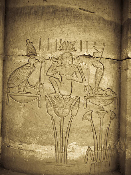 istock Egyptian drawing in Dendera Temple 98464697