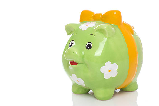 istock Green piggy bank. 98465386