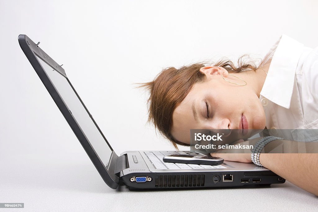 Sleeping at work  Adult Stock Photo