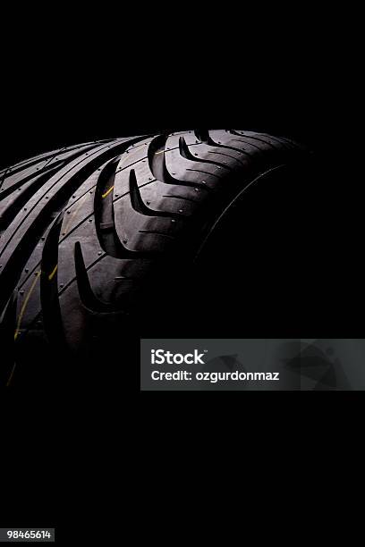 Tire Series Stock Photo - Download Image Now - Tire - Vehicle Part, Close-up, Black Background