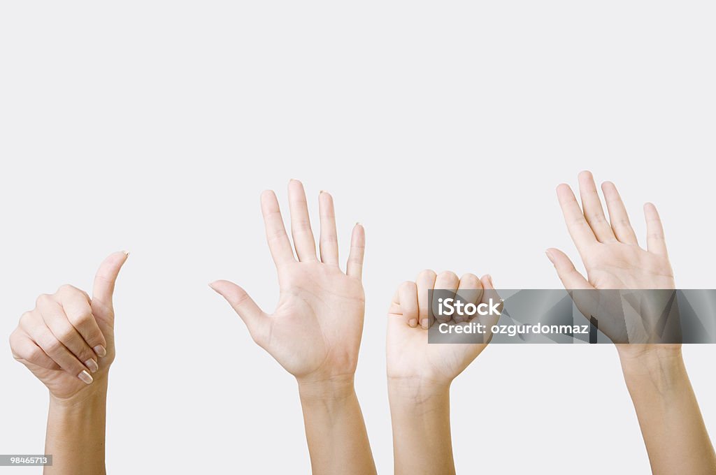 Серия руки человека - Стоковые фото Жест Класс роялти-фри