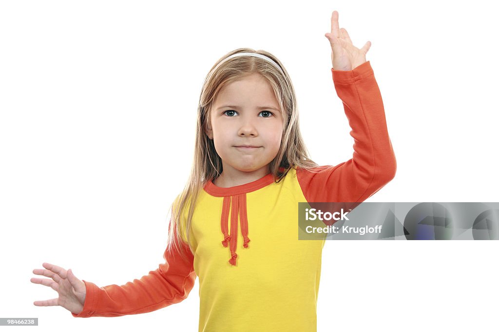 Girl dancing Joyous emotions 5-year-old girl dancing Beautiful People Stock Photo