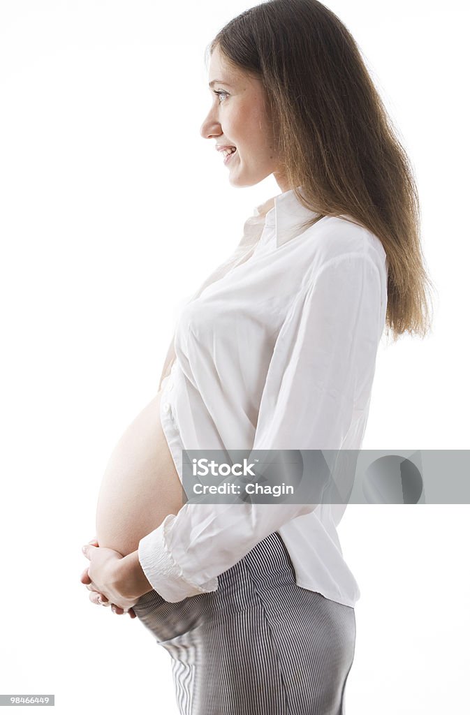 Schwangere Frau - Lizenzfrei Attraktive Frau Stock-Foto