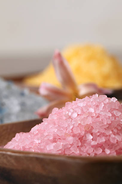 istock Bath salt in wooden bowls 98466499