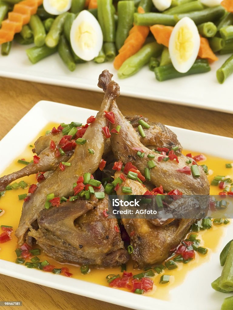 Asado quails - Foto de stock de Alimento libre de derechos