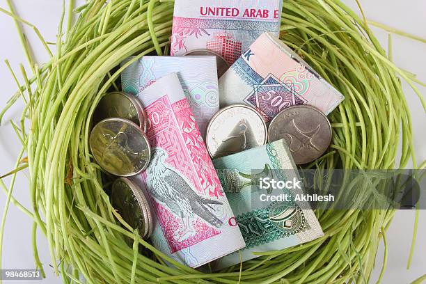 Emirati Arabi Unitidirham Denaro In Un Nido - Fotografie stock e altre immagini di Valuta marocchina - Valuta marocchina, Abu Dhabi, Al Ain