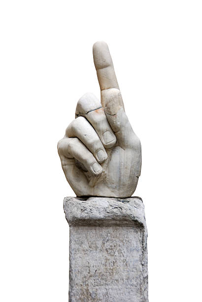 mano del colossale statua di roma - roman statue foto e immagini stock