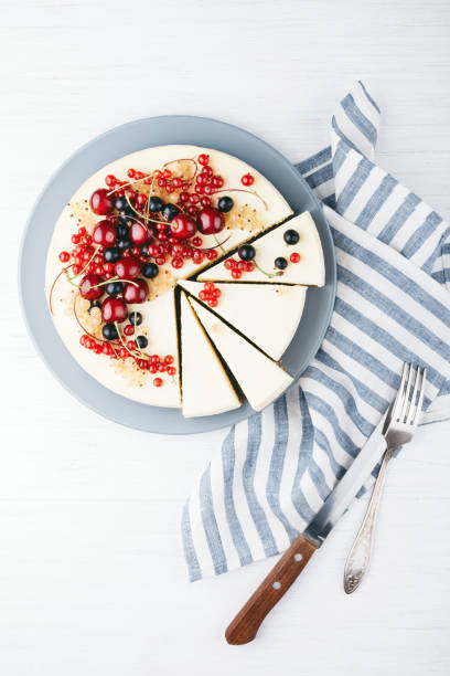 istock Homemade cheese cake with berries. 984688476