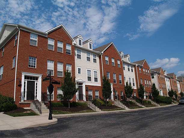 istock Row of Brick Condos 98469890