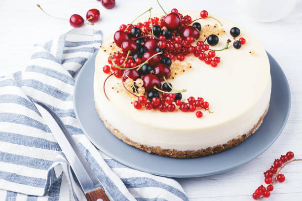 istock New York cheese cake with berries. 984707956