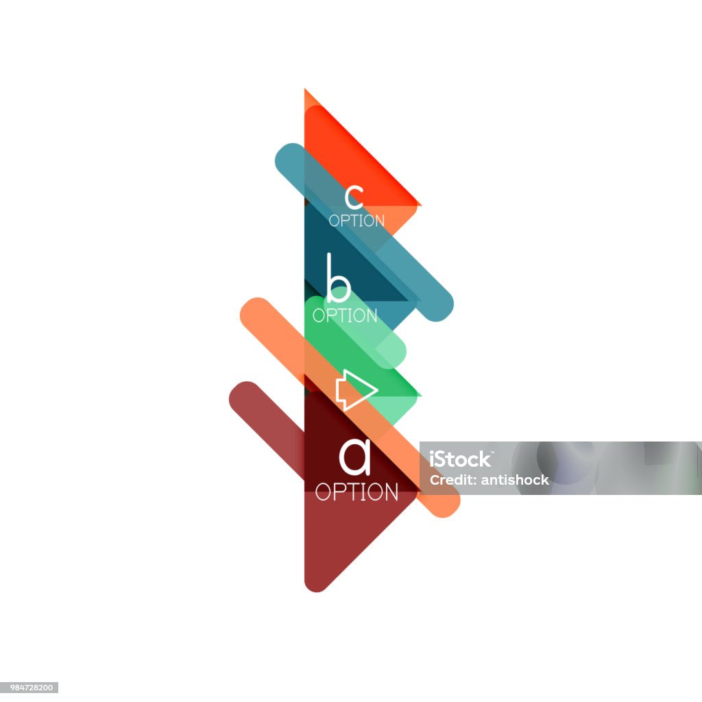 Triangle Visualization Triangle Data Visualization Design Option Infographic Layout Stock ...