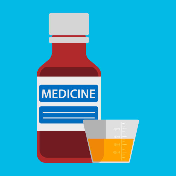 ilustrações, clipart, desenhos animados e ícones de ícone de xarope de medicina - syrup
