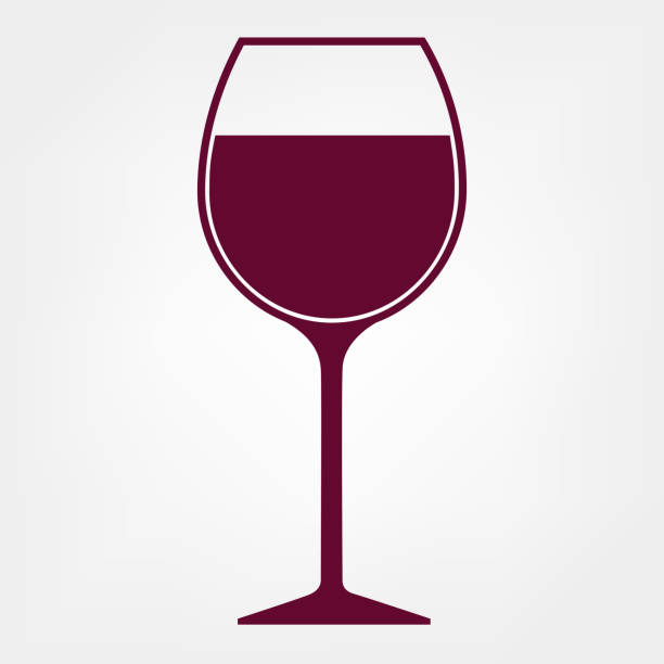wektor kieliszków do wina - red grape illustrations stock illustrations