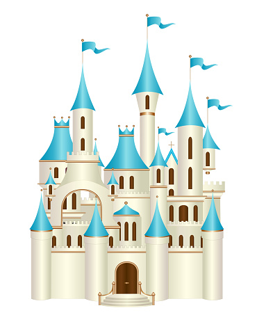 Princess Fairytale Castle Stock Illustration - Download Image Now ...