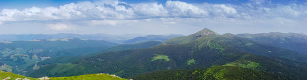 istock Large panorama of the Eastern Carpathians, Ukraine 984735500