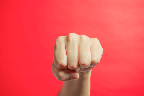 istock Woman power, female punch 984738186