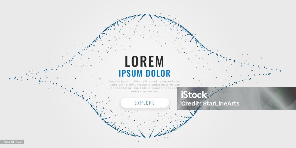 Abstract Mesh Design Vector Particle Mesh Design On Gray Background Stock Illustration - Download ...