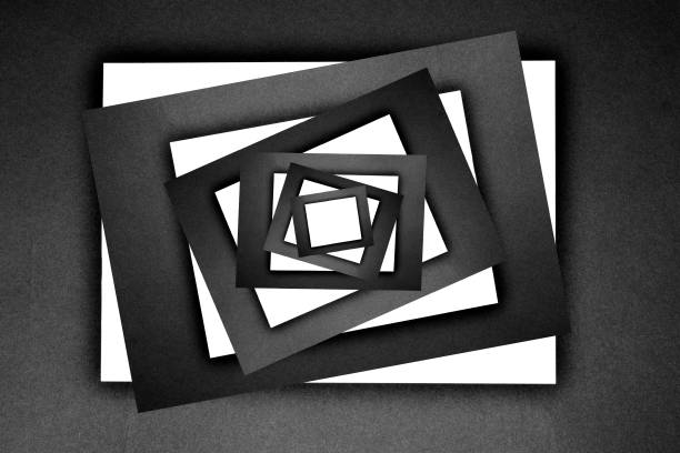 istock Symmetrical Minimal paper Architecture monochrom 984750448