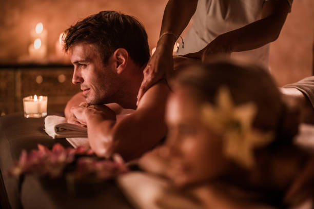 istock Getting rid of stress with relaxing massage! 984767112