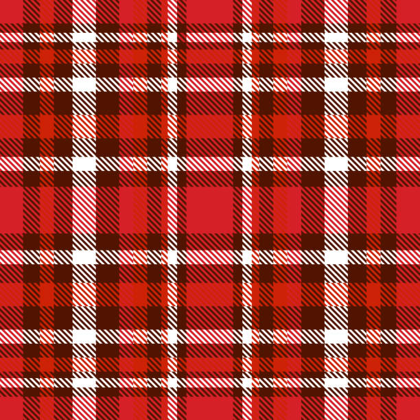 Burgundy Plaid Pattern Illustrations, Royalty-Free Vector Graphics ...