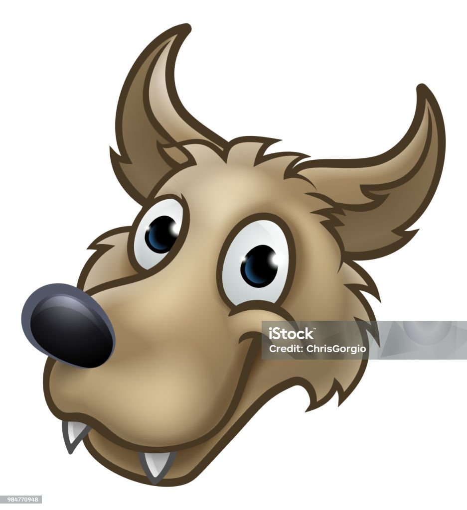 Cartoon Wolf Character Mascot Stock Illustration - Download Image Now -  Three Little Pigs, Wolf, Logo - iStock