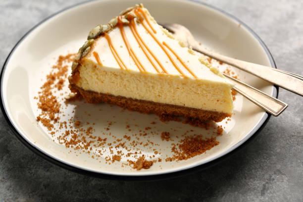 istock Yummy cheesecake piece on plate, food closeup 984785196
