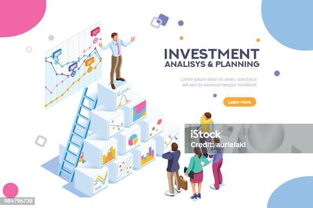 Virtual Finance Vector Illustration Stock Illustration - Download Image Now - Business, Efficiency, Education Training Class