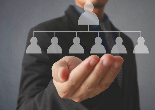 istock Hand touch virtual icon of social network 984823394