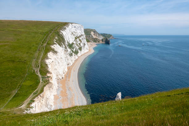 istock Footpaths on the Jurassic Coast by Durdle Door in Dorset 984824724