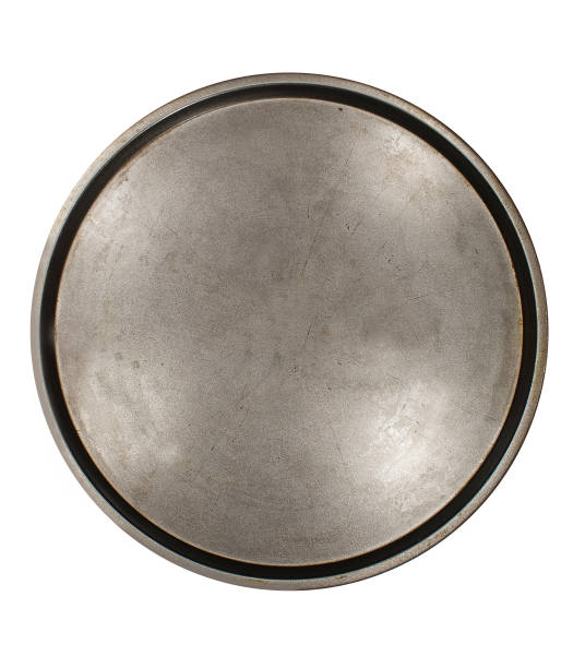 istock Metal mold for baking pies or pizza. The view from the top. 984825258