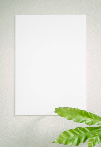 istock Blank white Photo Frame Hanging Wall for Design Mockup Template. 984847250