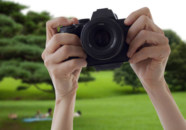 istock woman hand taking photo by camera 984858942
