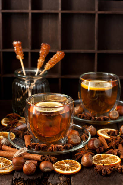 istock Hot tea with lemon. Healthy drink 984906238