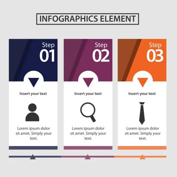 Vector illustration of Infographics Element Vector Template Design