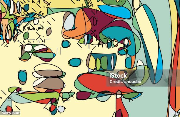 Art Digital Graffiti Pattern Stock Illustration - Download Image Now ...