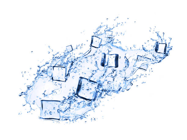 istock Collage of ice cubes in water splashes 984977320
