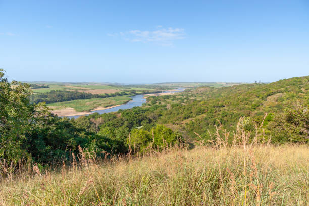 rio tugela, kwazulu natal, áfrica do sul - tugela river - fotografias e filmes do acervo