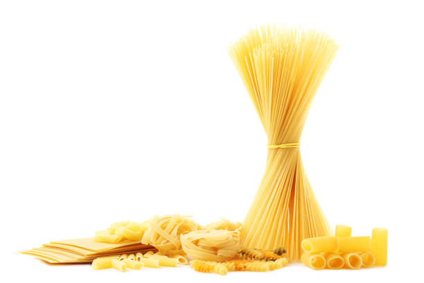 istock Different kinds of pasta isolated on a white background 984994776