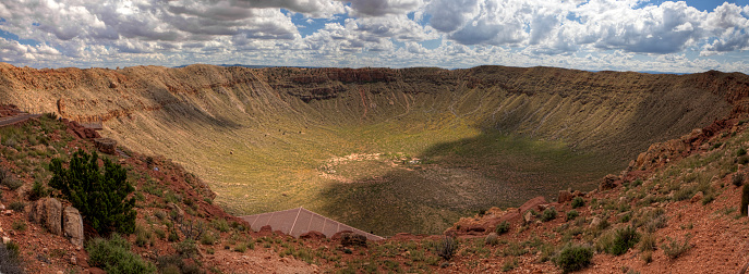The Meteor Crater found in Arizona