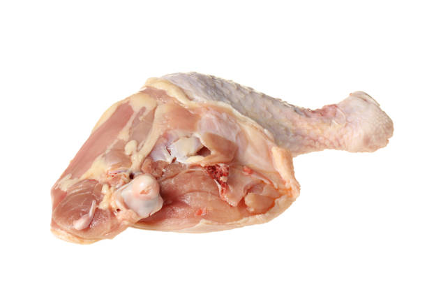 istock Raw Chicken  legs isolated on a white background 985001244