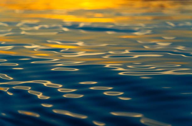 Colorful shining toned water surface background