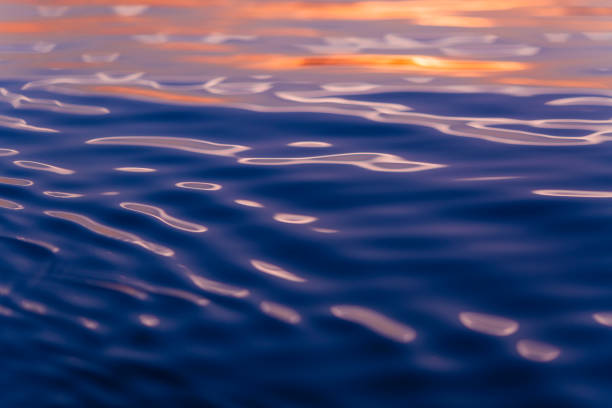 Colorful shining toned water surface background