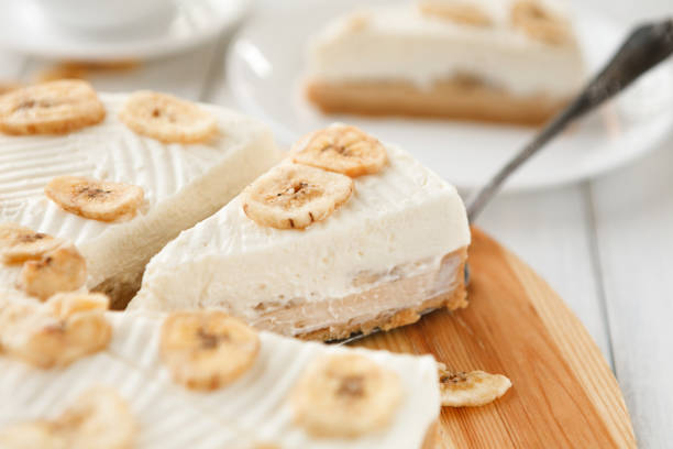 istock Delicious banana cake on table 985013818