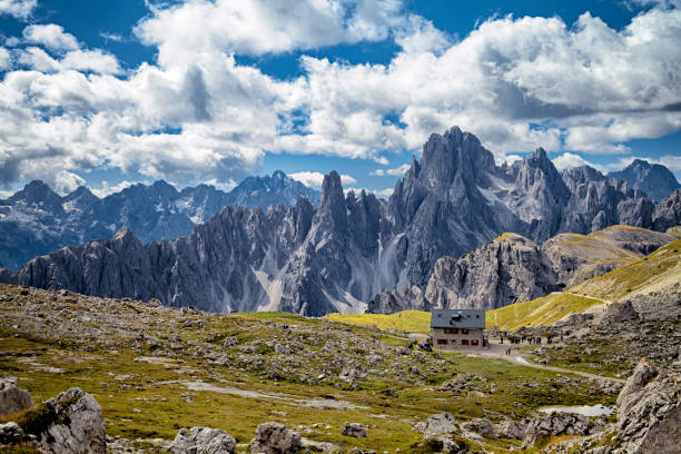 istock ITALY, DOLOMITES - SEPTEMBER 22, 2014 - Refuge in Dolomites mountains 985019112