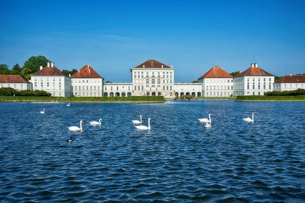 Munich, Germany - June 09, 2018: Schloss Nymphenburg, a Baroque palace in Munich, Bavaria.