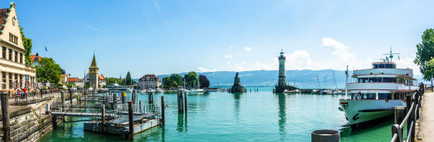 istock harbor of lindau - germany 985029902