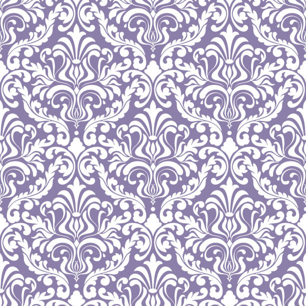 vektor damast musterdesign hintergrund. klassische luxus alte altmodische damast ornament, königlichen viktorianischen nahtlose textur für tapeten, textilien, verpackung. exquisite floral barock vorlage. - wallpaper pattern silk pattern rococo style stock-grafiken, -clipart, -cartoons und -symbole