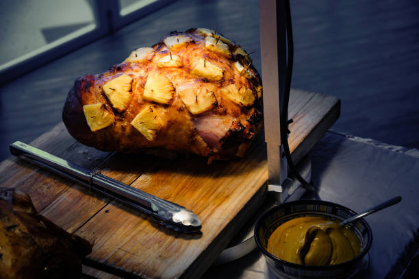 istock roasted chicken in party dinner 985047524