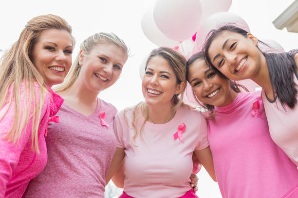 Diverse friends during charity fundraiser